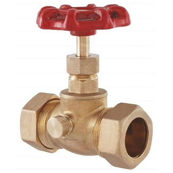 Homewerks Faucet 225003 Stop Valve Compression 0.5 in. Brass