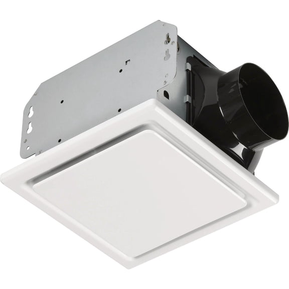 Homewerks Faucet 7140-110 2.5 Sones 110 CFM Bathroom Fan Ceiling Mount Exhaust Ventilation, White