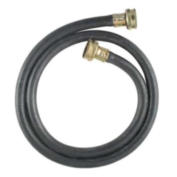 Homewerks Faucet HRBFIL11B 4 ft. x 0.375 in. Braided Extender Rubber Hose, Black