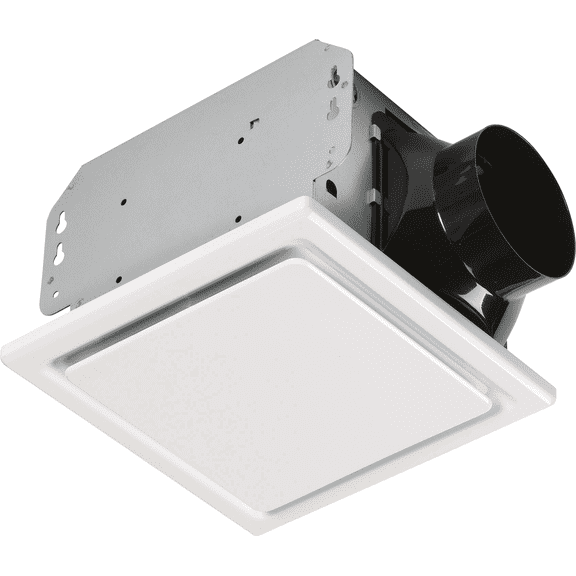 Homewerks No-Cut 110 CFM Bath Exhaust Fan - Single Pack Residential Use, Standard Application