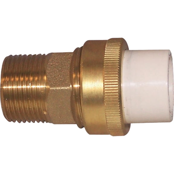 Homewerks Schedule 40 3/4 in. Compression x 3/4 in. Dia. CPVC Adapter Coupling MPT - Case of: 1