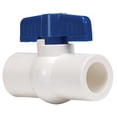 thumbnail image 1 of Homewerks VBVP40E3B 0.5 in. PVC Schedule 40 Solvent Ball Valve - White, 1 of 2