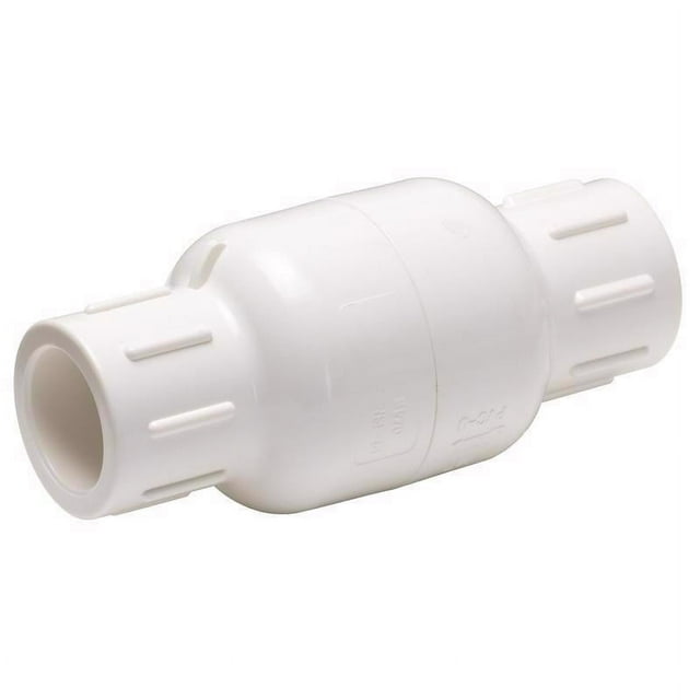 Homewerks VCKP40E5B PVC Schedule 40, 1-Inch in-Line Check Valve, x Solvent, White