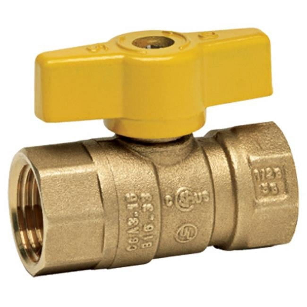 Homewerks VGV2LHB4CB 0.75 in. Forged Brass Gas Ball Valve