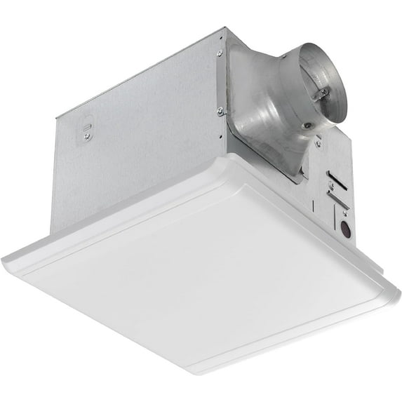 Homewerks W Bathroom Fan Ceiling Mount Exhaust Ventilation 1.0 Sones, 110 CFM, Energy Star, White