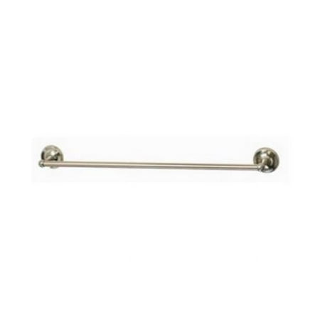 Homewerks Worldwide  24 in. Home Point Round Towel Bar, Nickel
