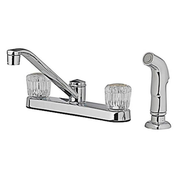 Homewerks Worldwide 242105 HomePointe Kitchen Faucet with 2 Acrylic Handle - Chrome