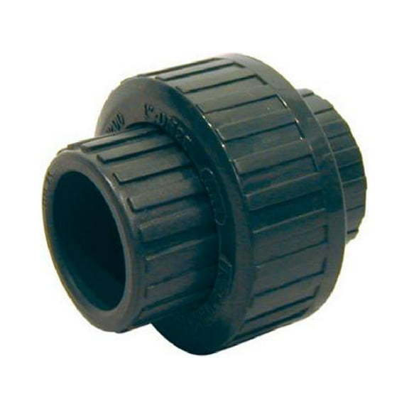 Homewerks Worldwide 512-14-1-1B PVC Solvent Weld Slip Pipe Union, Gray, 1 In. - Quantity 12