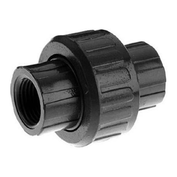 Homewerks Worldwide 512-44-112-112B PVC Threaded Pipe Union, Gray, 1-1/2 In. - Quantity 5