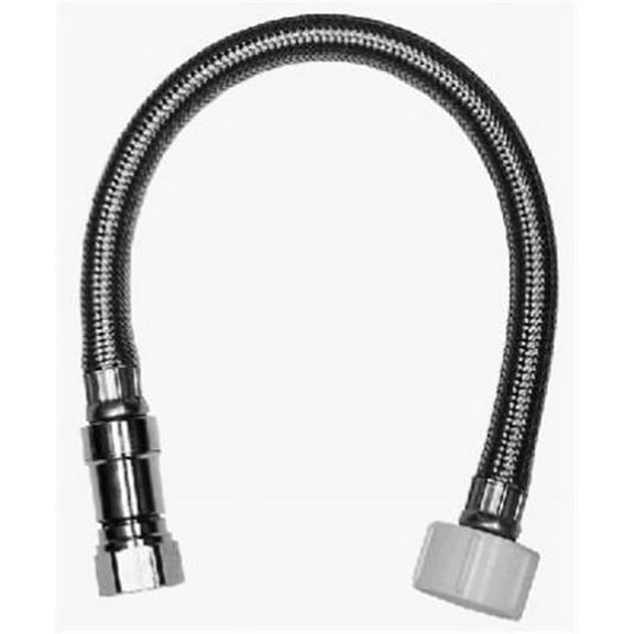 Homewerks Worldwide 7233-20-12-2 Toilet Connector, Stainless Steel, 1/2 Compression x 7/8 Ballcock x 20 In. - Quantity 1