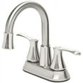 thumbnail image 1 of Homewerks Worldwide LED Aerator Brushed Nickel 2-Handle 4-in Centerset WaterSense Bathroom Sink Faucet with Drain, 1 of 4