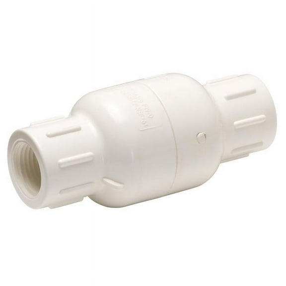 Homewerks Worldwide VCKP40B7B 1-1/2 in. PVC Sch. 40 FIP x FIP IPS In-Line Check Valve