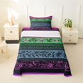 thumbnail image 1 of Homewish Pink Boho Floral Twin Sheets,Geometric Lines Bedding,3 Pieces,1 Fitted Sheet and 1 Pillowcase, 1 of 6