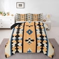 thumbnail image 1 of Homewish Vintage Boho Rhombus Queen Comforter Set,Abstract Stripes Comforter Sets Queen,Cream,Black Reversible,3-Piece,1 Comforter and 2 Pillowcases, 1 of 7