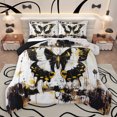 thumbnail image 1 of Homewish 3D Butterfly Print Queen Comforter Set, Fashion Graffiti Watercolor Bedding Sets, White Black Reversible Bedding Comforter Set, Ultra Soft Bedroom Decor, 3 Pieces, 1 of 8
