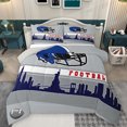thumbnail image 1 of Homewish 3D Cartoon Butterflies Full Size Comforter Sets,Retro Rustic Floral Bedding Comforter Set,Blue White Black Bedding Sets For Girls Teens,Breathable Home Decor Reversible,3 Pieces, 1 of 8