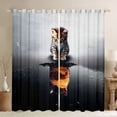 thumbnail image 1 of Homewish 3D Cute Kitten Black Out Curtains for Teen, Kawaii Cat Lover Curtains Pack of 2 (42x63 Each), Funny Animal Bedroom Curtains, Black Out Curtains Bedroom Decor, 1 of 6