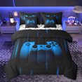 thumbnail image 1 of Homewish 3D Game Console Twin Bedding Sets 7-Piece for Boys, Neon Blue Gamepad Bedding Comforter Set, Modern Video Game Player Reversible Sheet Sets, Breathable Home Decor, 1 of 7
