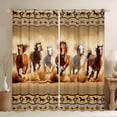 thumbnail image 1 of Homewish 3D Racing Horse Blackout Curtains Set of 2 (52x84 Each) for Adult, Western Aztec Abstract Window Curtains, Rustic Animal Curtains and Drapes, Curtains and Drapes Bedroom Decor, 1 of 6