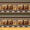 thumbnail image 1 of Homewish 3D Racing Horse Fabric by the Yard 2 Yards for Adult, Tribal Western Bohemian Aztec Sewing Fabric, Mandala Hippie Style Fabric for Sewing, Microfiber Bedroom Decor, 1 of 6