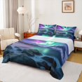 thumbnail image 1 of Homewish Abstract Aurora Twin Sheet Sets 3pcs for Teens Boys Girls,Gradient Ombre Twin Fitted Sheet Microfiber,Nature Theme Breathable Flat Sheet,Breathable Home Decor, 1 of 7