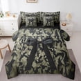 thumbnail image 1 of Homewish Abstract Bow-Tie 7-Piece Twin Bedding Sets for Female Men,Black Brown Camouflage Bedding Comforter Set,Abstract Splash Breathable Sheet Sets,Luxury Bedroom Decor,Reversible, 1 of 8