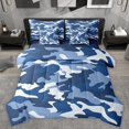 thumbnail image 1 of Homewish Abstract Camouflage Twin Bedding Sets 7-Piece for Kids Children Teens,Blue White Bedding Comforter Set Microfiber,Geometric Camo Breathable Sheet Sets,Luxury Bedroom Decor,Reversible, 1 of 8
