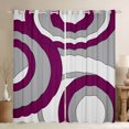 thumbnail image 1 of Homewish Abstract Circle Stripes Black Out Curtains for Female Men Women,Retro Geometric Lines Curtains Pack of 2 (42x63 Each),Minimalist Mid Century Bedroom Curtains,Luxury Bedroom Decor, 1 of 6