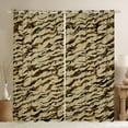 thumbnail image 1 of Homewish Abstract Cow Pattern Blackout Curtains Set of 2 (52x84 Each),Vintage Camouflage Window Curtains,Brown Beige Curtains and Drapes For Girls Teens,Microfiber Bedroom Decor, 1 of 6