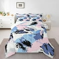 thumbnail image 1 of Homewish Abstract Gradient Full Size Comforter Sets 3-Piece for Children Teens Adults,Vintage Aesthetic Bedding Comforter Set,Graffiti Splash Lightweight Bedding Sets,Breathable Home Decor, 1 of 8