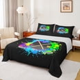 thumbnail image 1 of Homewish Abstract Ice Hockey Boy Girl 4pcs Bed Sheets,Graffiti Splash King Sheets,Sport Gamer Super Cozy Sheet Set,Breathable Home Decor, 1 of 7