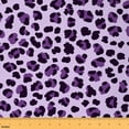 thumbnail image 1 of Homewish Abstract Leopard Print Fabric by the Yard 2 Yard,Jungle Wildlife Cheetah Room Decor Fabric by the Yard,Purple Black Fabric for Sewing For Kids,Microfiber Bedroom Decor, 1 of 6