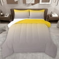 thumbnail image 1 of Homewish Abstract Ombre Theme Full Size Comforter Sets,Colorful Gradient Bedding Comforter Set,Yellow Gray Bedding Sets For Boys Girls,Breathable Home Decor Reversible,3-Piece, 1 of 8
