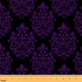 thumbnail image 1 of Homewish Adult Bohemian Damask Fabric by the Yard 1 Yard, Western Retro Mandala Flower Room Decor Fabric by the Yard, Purple Hippie Style Sewing Fabric, Breathable Home Decor, 1 of 6