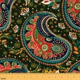 thumbnail image 1 of Homewish Adult Vintage Paisley Fabric by the Yard 2 Yards, Tribal Rustic Flower Floral Sewing Fabric, Bohemian Style Fabric for Sewing, Luxury Bedroom Decor, 1 of 6