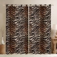thumbnail image 1 of Homewish Adults Female Men Abstract Animal Zebra Black Out Curtains,Abstract Gradient Geometric Stripes Curtains Pack of 2 (42x63 Each),Jungle Wildlife Print Bedroom Curtains, 1 of 6