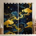 thumbnail image 1 of Homewish Aesthetic Clouds Blackout Curtains Set of 2 (52x84 Each), Psychedelic Stars Curtain, 1 of 5