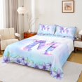 thumbnail image 1 of Homewish Aesthetic Letter M Full Size Sheets for Kids, Blue Kawaii Butterfly Bed Sheets, Fairy Tale Princess Style Sheet Sets, Breathable Home Decor, 4pcs, 1 of 7