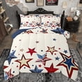 thumbnail image 1 of Homewish American Flag Stars Full Size Comforter Sets for Teen, Vintage Style Bedding Comforter Set, Dreamy Cartoon Theme Reversible Bedding Sets, Breathable Home Decor, 3-Piece, 1 of 8
