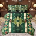 thumbnail image 1 of Homewish Ancient Bohemain Aztec 7-Piece Twin Bedding Sets,Rustic Western Tribal Bedding Comforter Set,Green Beige Sheet Sets For Kids,Luxury Bedroom Decor Reversible, 1 of 8