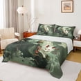 thumbnail image 1 of Homewish Ancient Princess Queen Sheet Sets, Magical Fox Animal Flat Sheet, Vintage Japanese Style Queen Fitted Sheet, Breathable Home Decor, 4 Pieces, 1 of 7