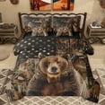 thumbnail image 1 of Homewish Animal Bear Twin Bedding Sets 7-Piece for Female Men Adults,Tree Branches Bedding Comforter Set Microfiber,Camouflage American Flag Breathable Sheet Sets,Lightweight Room Decor,Reversible, 1 of 8