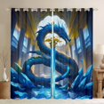 thumbnail image 1 of Homewish Animal Blue Dragon Boy Black Out Curtains,Abstract Lightsaber Curtains Pack of 2 (42x63 Each),Magical Wildlife Bedroom Curtains,Luxury Bedroom Decor, 1 of 6