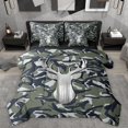 thumbnail image 1 of Homewish Animal Deer 7-Piece Twin Bedding Sets For Children Teens,Abstract Camo Bedding Comforter Set,Geometric Camouflage Breathable Sheet Sets,Breathable Home Decor,Reversible, 1 of 8