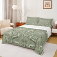 thumbnail image 1 of Homewish Animal Deer Rabbit Owl 3pcs Twin Sheet Sets for Teens Boys Girls,Chic Flower Twin Fitted Sheet,Exotic Style Breathable Flat Sheet,Ultra Soft Home Decor, 1 of 7