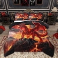 thumbnail image 1 of Homewish Animal Dragon Full Size Comforter Sets 3-Piece for Kids Children Teens,Abstract Lightning Bedding Comforter Set,Black Orange Lightweight Bedding Sets,Ultra Soft Home Decor,Reversible, 1 of 8