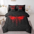 thumbnail image 1 of Homewish Animal Dragonfly 7-Piece Twin Bedding Sets for Boys Girls,Gothic Style Bedding Comforter Set,Bohemian Damask Breathable Sheet Sets,Ultra Soft Home Decor,Reversible, 1 of 8