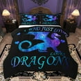 thumbnail image 1 of Homewish Animal Dragons Bedding Comforter Set 2pcs for Teens Boys Girls,Gradient Universe Galaxy Twin Comforter Sets Microfiber,Starry Sky Breathable Bedding Set,Lightweight Room Decor,Reversible, 1 of 8