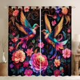thumbnail image 1 of Homewish Animal Hummingbird Curtains Pack of 2 (42x84 Each) for Female Men Adults,Chic Floral Flowers Curtains Blackout,Spring Garden Bedroom Curtains,Super Cozy Room Decor, 1 of 6
