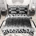 thumbnail image 1 of Homewish Animal Leopard Cheetah Print 7 Pieces Bedding Comforter Set For Teens Adults,Bling Glitter Full Bedding Set Lightweight,Abstract Gradient Fitted Sheet Flat Sheet,Breathable Home Decor, 1 of 8